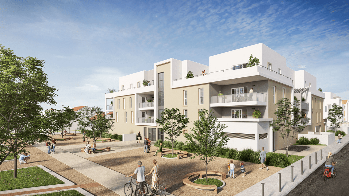 NATUREA sauvian programme neuf construction neuve appartement jardin sauvian herault occitanie sud de france