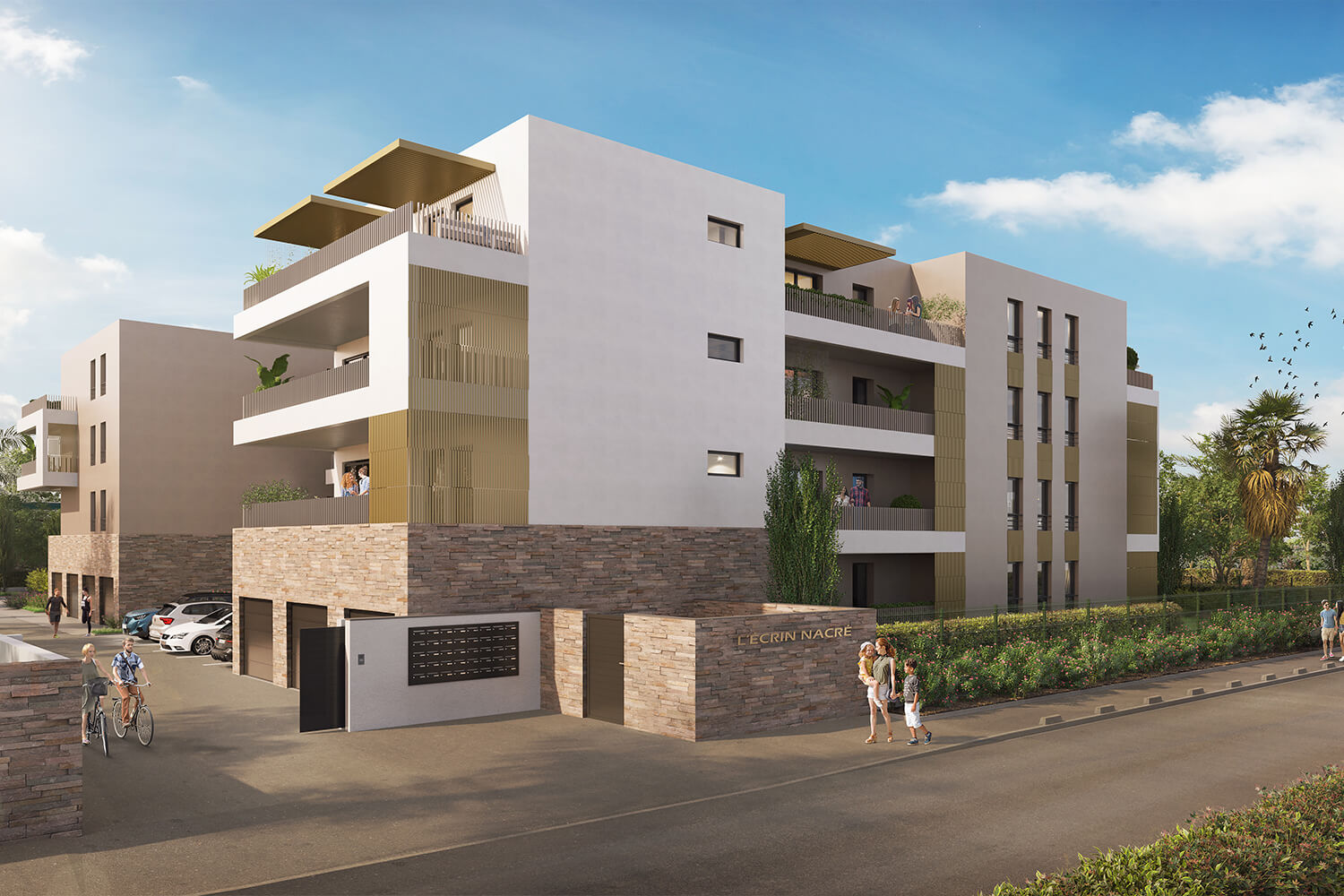 Ecrin Nacre valras-plage programme neuf appartement neuf residence securisee investissement locatif defiscalisation-1